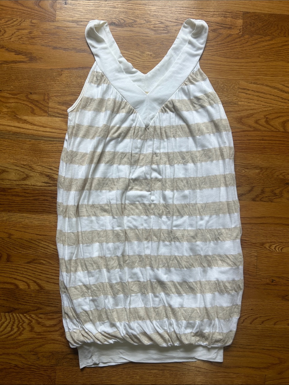 Ella Moss White Sleeveless V-Neck Dress